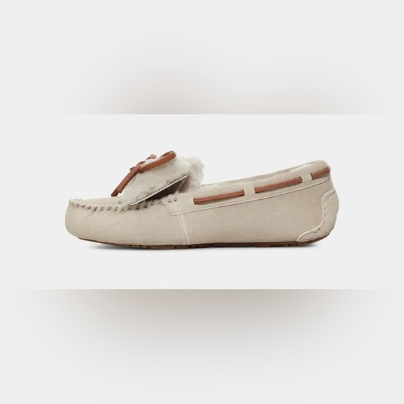 UGG | Dakota Double Bow Moccasin Slippers In Goat Gray Size 10 NEW - Picture 12 of 14